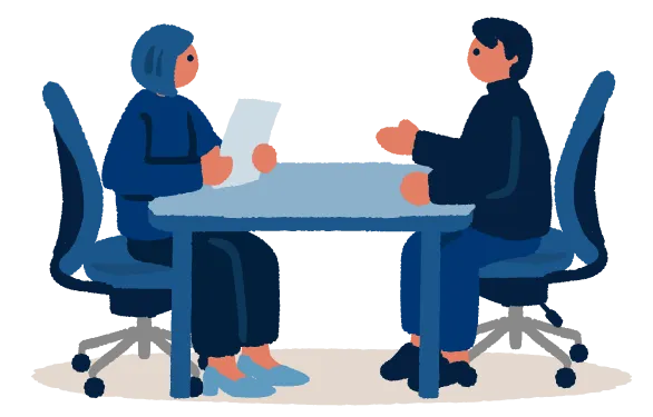 直接話せるから、不安や疑問もその場で解決